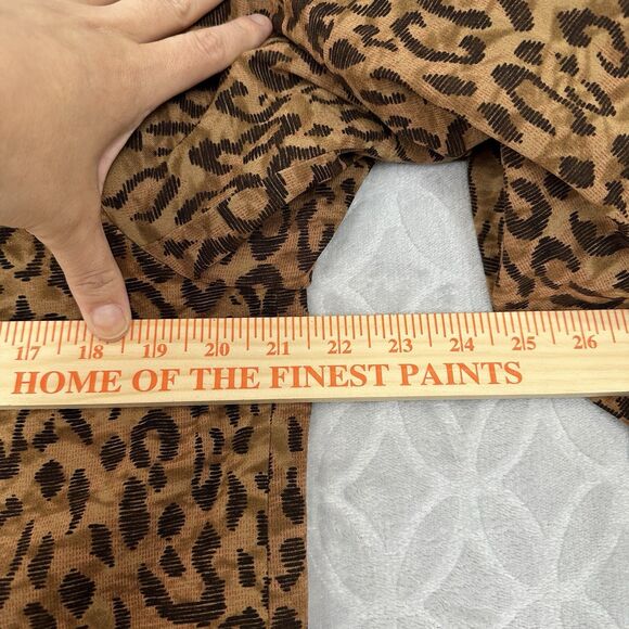 Reversible Open Front Jacket Women Medium Leopard Southwest Tapestry Artsy Indie - Picture 12 of 12